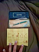 Vintage Sheaffer's Green Tone Mechanical Pencil instructions With Box - $37.39