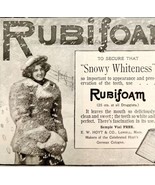 Rubifoam Mouthwash 1897 Advertisement Victorian Snowy Whiteness Dental D... - $19.99