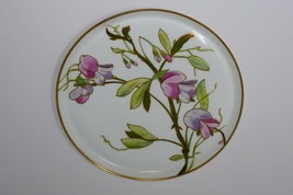 B&amp;H Blakeman &amp; Henderson Limoges Sweet Pea Floral 8&quot; Plate - £38.35 GBP