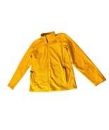 The North Face Fleece Jacket Yellow Black XL 18 / 20 Zippered Pockets Coat - £12.77 GBP