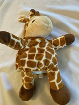 Small 14&quot; Giraffe Plush Puppet Manhattan Toy Company Imaginary Play Chil... - $14.84