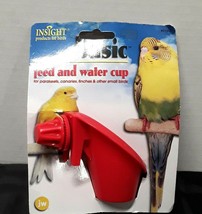 small bird cup water food parakeet canaries finches bolt on cups - £3.95 GBP