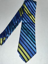 Ted Baker Men&#39;s Tie Blue Striped Silk - £18.99 GBP