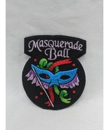 Masquerade Ball Embroidered Iron On Patch 2&quot; - £17.12 GBP