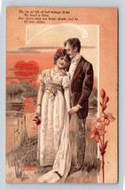 Novelty Romance My Heart is Thine of Bliss Divine Embossed 1909 DB Postc... - $6.20