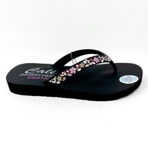 Skechers Meditation Daisy Garden Black Womens Casual Flip Flop Sandals - £32.01 GBP