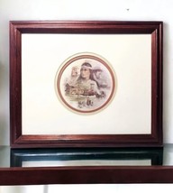 Vtg Ben Hampton Nancy Ward Cherokee Nation 1976 Signed Art Print Framed Matted - £276.96 GBP