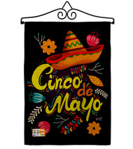 Sombrero Cinco De Mayo Burlap - Impressions Decorative Metal Wall Hanger Garden  - £27.15 GBP