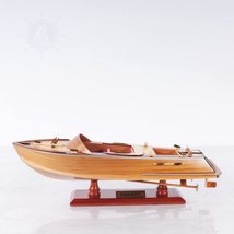 Old Modern Handicrafts Wooden Runabout Canoe Model- Runabout L40 Collectible Can - £123.29 GBP