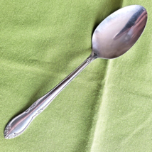 Oneida Stainless Plantation Pattern Soup Spoon 7 1/4&quot; #73191 Glossy Floral - £4.74 GBP