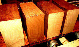 Four (4) Kiln Dried Walnut Bowl Blanks Lathe Turning Block Wood 6&quot; X 6&quot; X 3&quot; - £47.43 GBP