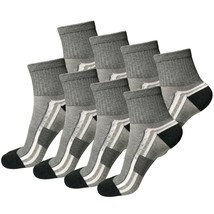 8Pair Mens Breathable Ankle Quarter Athletic Casual Sport Cotton Socks Size 6-12 - £12.75 GBP