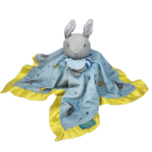 Goodnight Moon Bunny Blue Security Blanket Stuffed Animal Plush Satin Trim - £26.57 GBP