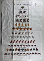 12 Days Of Dog&#39;s Christmas David Price 18x26 in Kitchen Tea Towel NWT - £12.63 GBP