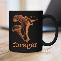CHANTERELLE MUSHROOM Mug | FORAGER | Nature Inspired Mycelium Black Coff... - $25.00
