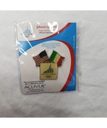 Torino Pin 2006 XX Winter Olympic Games Collectible USA Italy Flags - $9.89