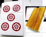 Mahjong Red Five Circles Engraved Zippo 2000 Mint Rare - $139.00