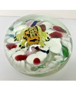 Murano Lily Pad and Frog Glass Paperweight Large 3.5&quot; Rare HTF - £71.93 GBP
