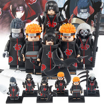 6pcs Naruto Sasuke Akatsuki Pain Yahiko Itachi Uchiha Kisame Hidan Minifigures - £13.57 GBP