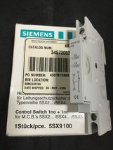 Siemens 5SX9100 Auxiliary Contact  1-6Amp  - $27.60