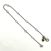 SILPADA Infinity Anklet A2081 - HTF sterling silver &amp; cubic zirconia 10&quot;  CZ - $50.00