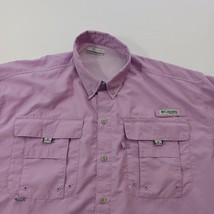 Columbia Sportswear Omni-Shade FM7047 Men's Button-Down Collar Lavender Shirt M image 5