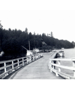 Boat Dock Ships Pier Photograph Vintage Photo Antique - $13.95