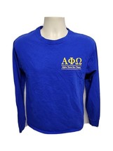 2018 Northeastern University Alpha Phi Omega Adult Medium Blue LS TShirt - £14.87 GBP