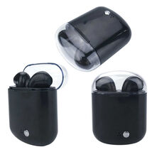 Clear Top Dual Chamber Wireless Bluetooth Earphones With Charging Box - $46.08