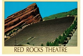 Red Rocks Theatre Denver Mountain Parks Colorado Postcard 90s Amphitheatre - £3.10 GBP