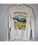 Superbowl 31 Mens Sweatshirt 2XL Light Gray Long Sleeve Vintage Santee - £11.37 GBP