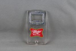 Vintage Keychain - Miller High Life Clear Bottle Opener - Plastic Keychain - £14.90 GBP