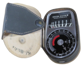 VINTAGE Master III Universal Light Exposure Meter Model 737 Original Case - $9.85