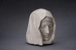 Handmade Cremation Urn for Ashes &quot;The Holy Mother&quot;- Large | Craquelure | Ceramic - £359.64 GBP+