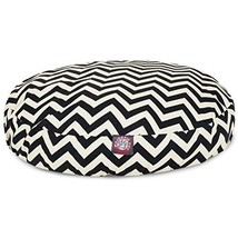 MajesticPet 788995506263 30 in. Zig Zag Round Pet Bed  Black - Small - £54.32 GBP