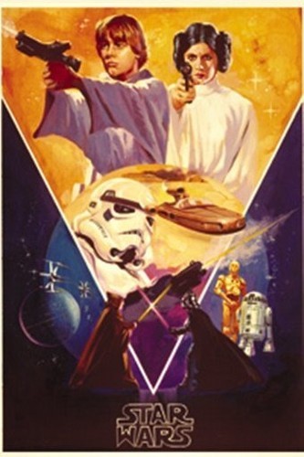 Classic Star Wars Luke and Leia Poster Style Art Image Refrigerator Magn... - $4.99