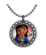 Disney Junior MIRA Royal Detective 3D Bottle Cap Necklace #1 | Gift for ... - £3.89 GBP