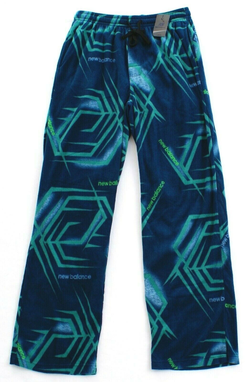 Primary image for New Balance Blue & Green Micro Fleece Pants Medium M NWT