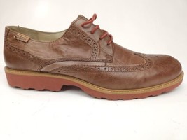 Pikolinos Light Brogue Wingtip Dress Shoe Men&#39;s Size 46 US 12.5-13 Brown Leather - £47.44 GBP