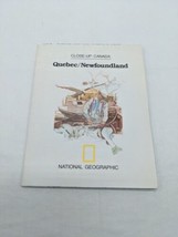 Vintage 1980 National Geographic Close-Up: Canada Quebec/Newfoundland Map - £21.29 GBP