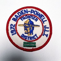 Vintage Boy Scout Patch Frontier District Baden Powell 1972 - £6.79 GBP