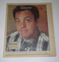 Billy Joel Show Newspaper Supplement Vintage 1990 Cover Concert Preview - $29.99