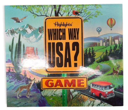Highlights Which Way USA? Road Trip Boardgame 2005 Brand NEW Sealed - £23.73 GBP