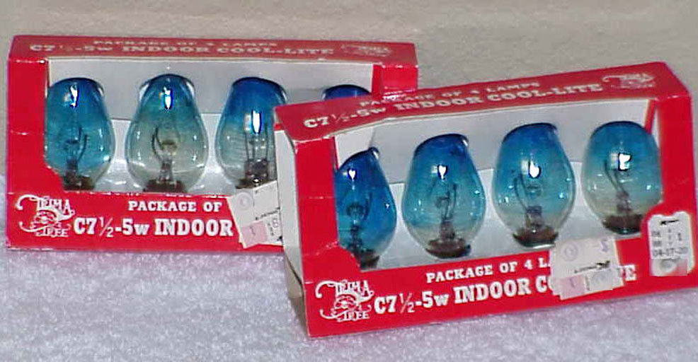 2 Pkgs Vintage C-7 Cool-Lite Christmas Light Bulbs Taiwan - $10.00