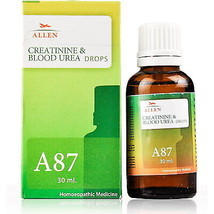 3 x Allen A87 Creatinine and Blood Urea Drops (30ml) + FREE DELIVERY (PACK OF 3) - £30.45 GBP