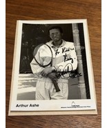 ARTHUR ASHE Autographed 5 X 7 Photo Personalized To Vince And Peg  JD ￼ - $1,787.59 MXN