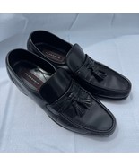 Florsheim Black Leather Tassel Loafers Men’s Size 8D Slip-On Dress Shoes - $61.54 CAD