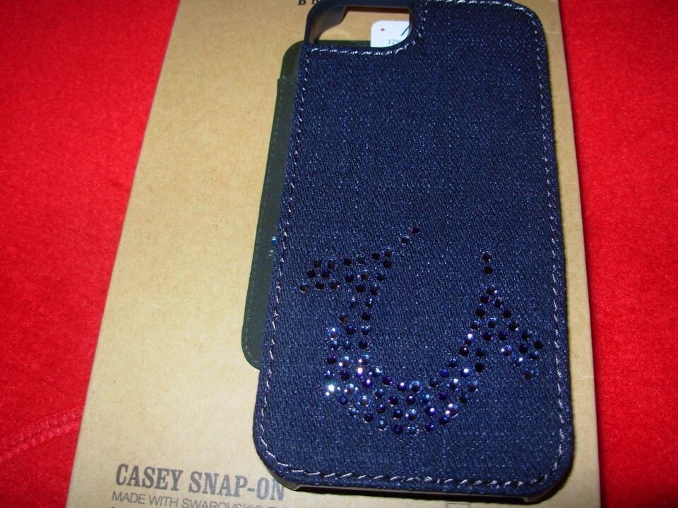 TRUE RELIGION JEANS IPHONE5 CELL PHONE SNAP-ON CASE W/ SWAROVSKI ELEMENT... - $0.98