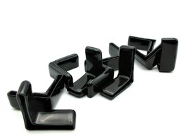 1 1/4” X 1 1/4&quot; Angle Iron PVC End Caps Fits 1/8&quot; Metal  90 deg  25 Pack - £14.40 GBP