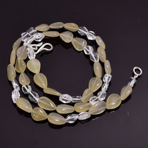 Natural Aventurine Crystal Gemstone Mix Shape Smooth Beads Necklace 17.5&quot; UB6028 - £8.66 GBP